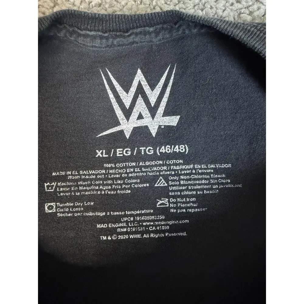 WWE Shirt Mens XL Black WrestleMania XIV Shawn Michaels Stone Cold Boston